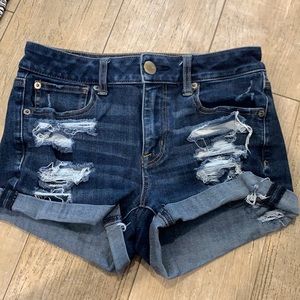 American Eagle High Waisted Denim Shorts